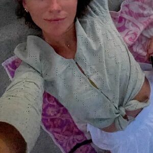 H&M Mint Long-sleeve Top